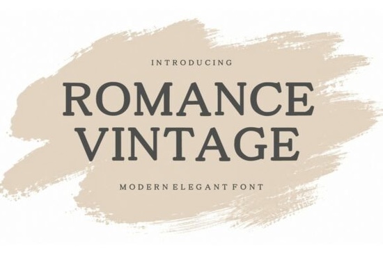 Romance Vintage Font